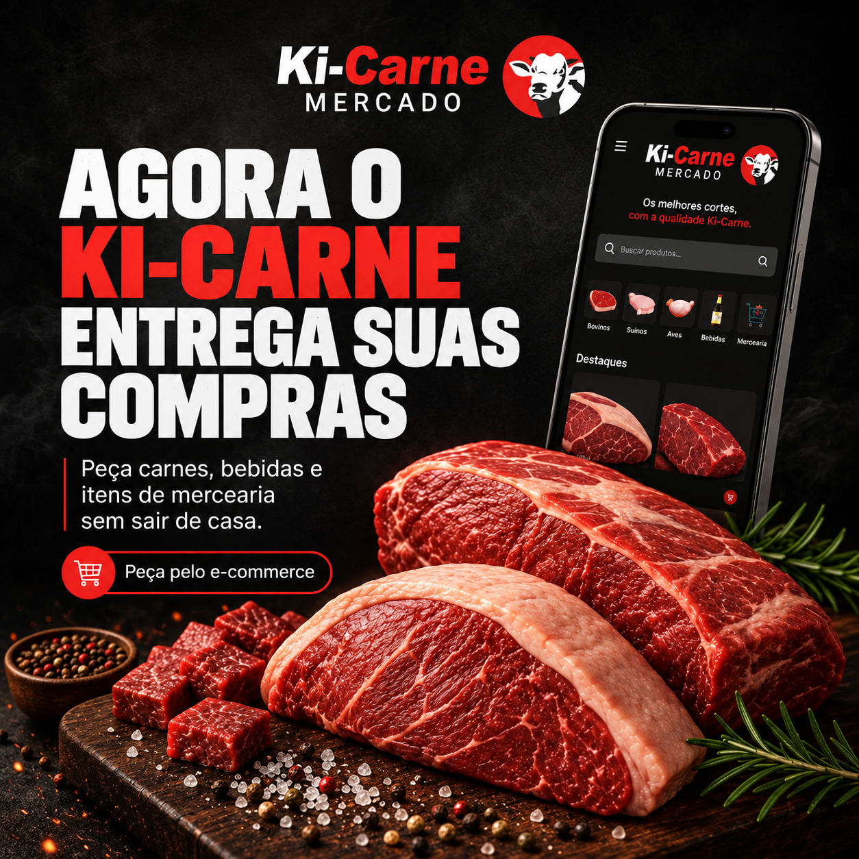 Agora o Ki-Carne entrega suas compras